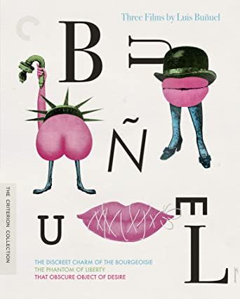 Criterion Collection: Three Films by Luis Buñuel (The Discreet Charm of the Bourgeoisie, The Phantom of Liberty, That Obscure Object of Desire) BR BOXSET