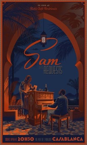 Casablanca "Sam Gets Requests" 21" x 36" Limited Numbered Poster