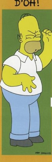The Simpsons D'Oh long Poster 