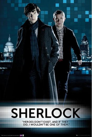 Sherlock Heroes Don't Exist(Benedict Cumberbatch & Martin Freem) 新福爾摩斯 Poster
