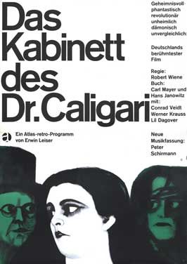 The Cabinet of Dr. Caligari 卡里加里博士的小屋 (1920)German Style A  Poster 
