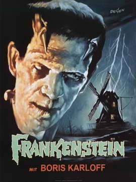 Frankenstein 科學怪人(1931) (big head) Style A  Poster