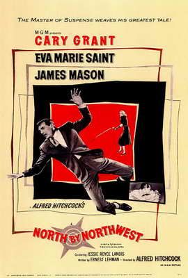 North By Northwest 北西北 (1959)  Style A Poster