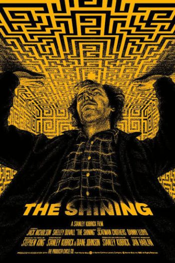 The Shining (Regular Yellow) 24x26" Hard Paper Limited Poster