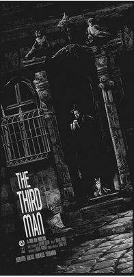 The Third Man 黑獄亡魂18" X 36" Hard Paper Poster Limited Numbed