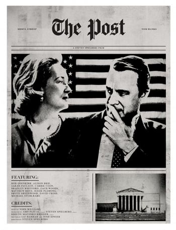 The Post 戰雲密報  (2017) Hard Paper Poster 