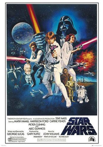 Star Wars XXL A new Hope星球大戰：曙光乍現 wall size (39"X55") (1977) Poster