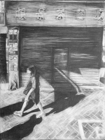 《城市。風景》作品系列 鉛筆畫作 #23 (60cm X 80cm)