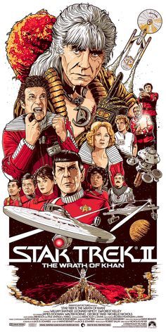 Star Trek II " Revenge is a Dish That is Best Served Cold" 14" x 36" Limited Numbered Poster
