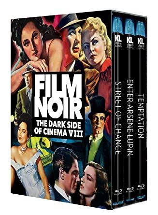 Film Noir: The Dark Side of Cinema VIII [Street of Chance / Enter Arsene Lupin / Temptation] BR Boxset