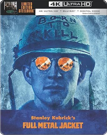 Full Metal Jacket Steelbook 1987 烈血焚城 Steelbook (4K Ultra HD + Blu-ray + Digital)