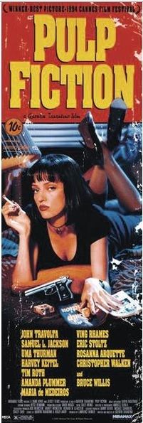 Pulp Fiction Hauptplakat (Uma Thurman) Long Poster