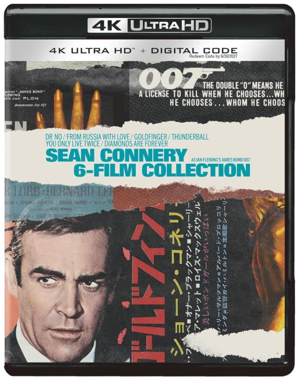 007: James Bond - Sean Connery 6-Film Collection 4K Ultra HD + Digital