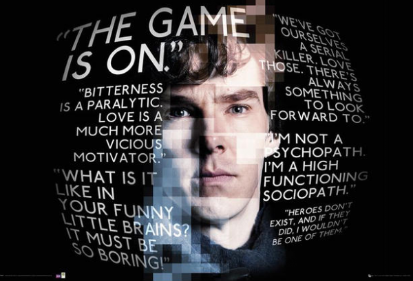 Sherlock The Game is on Quotes(Sherlock Holmes Benedict) 新福爾摩斯-Poster