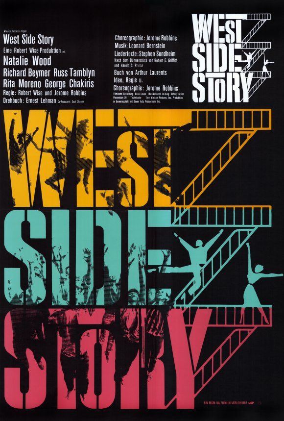 West Side Story 夢斷城西 1961  German Style A Poster