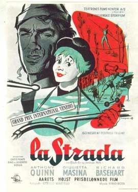The Road (La Strada) 大路(1954) Danish Style A Poster