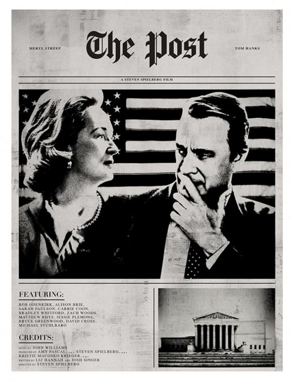 The Post 戰雲密報 (2017) Hard Paper Poster